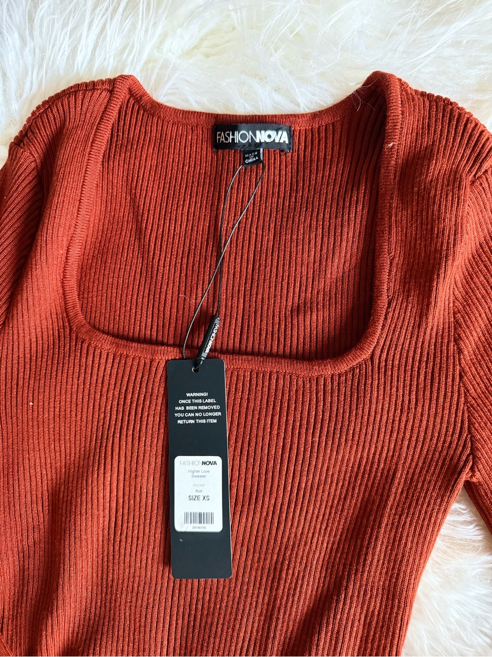 NWT Rust Sweater - Picture 7 of 7